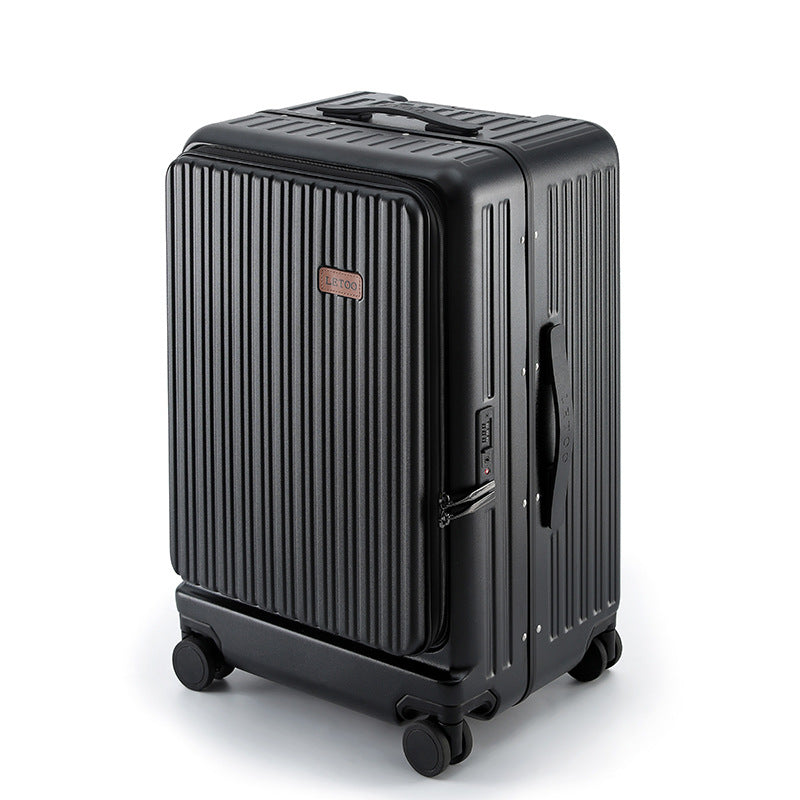 Side open cover thickened suitcase 20 inch boarding case 24 inch anti-drop trolley case large capacity suitcase password bag