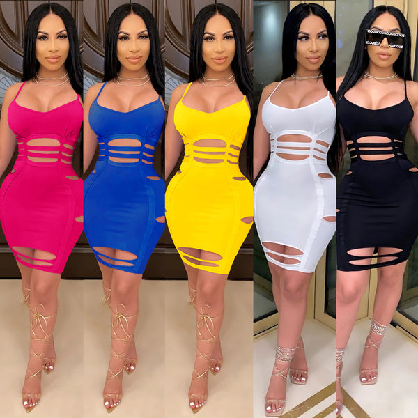 X3567 special offer, no return or exchange, carefully shoot   European and American fashion hollow suspender hip dress