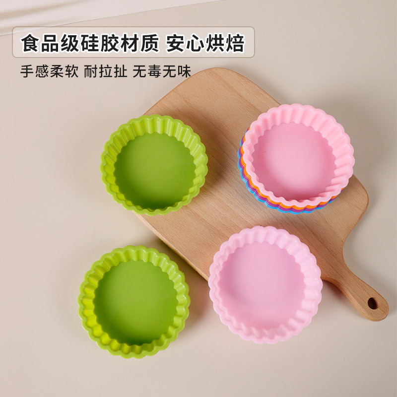 diy pudding cake mold silicone cake mold high temperature resistant round silicone cake mold baking tool