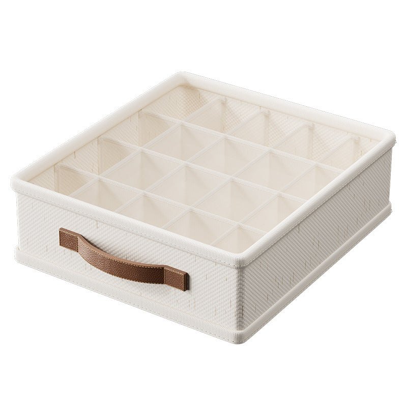 Customized Tianshan cotton and linen underwear, bra, close-fitting clothing, grid storage, finishing box, artifact, three-in-one drawer type