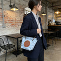 Premium nylon tote bag for women - 2026 new fashion color block design, autumn/winter textured underarm commuter bag