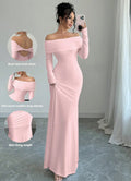 Export 2025 spring women's one-shoulder ruched bodycon fashionable elegant bodycon long evening gown dress