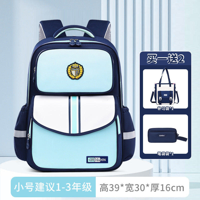 New primary school schoolbags for children in grades 3-6 to reduce the burden and wear-resistant Shaodong students  wholesale, light and cute