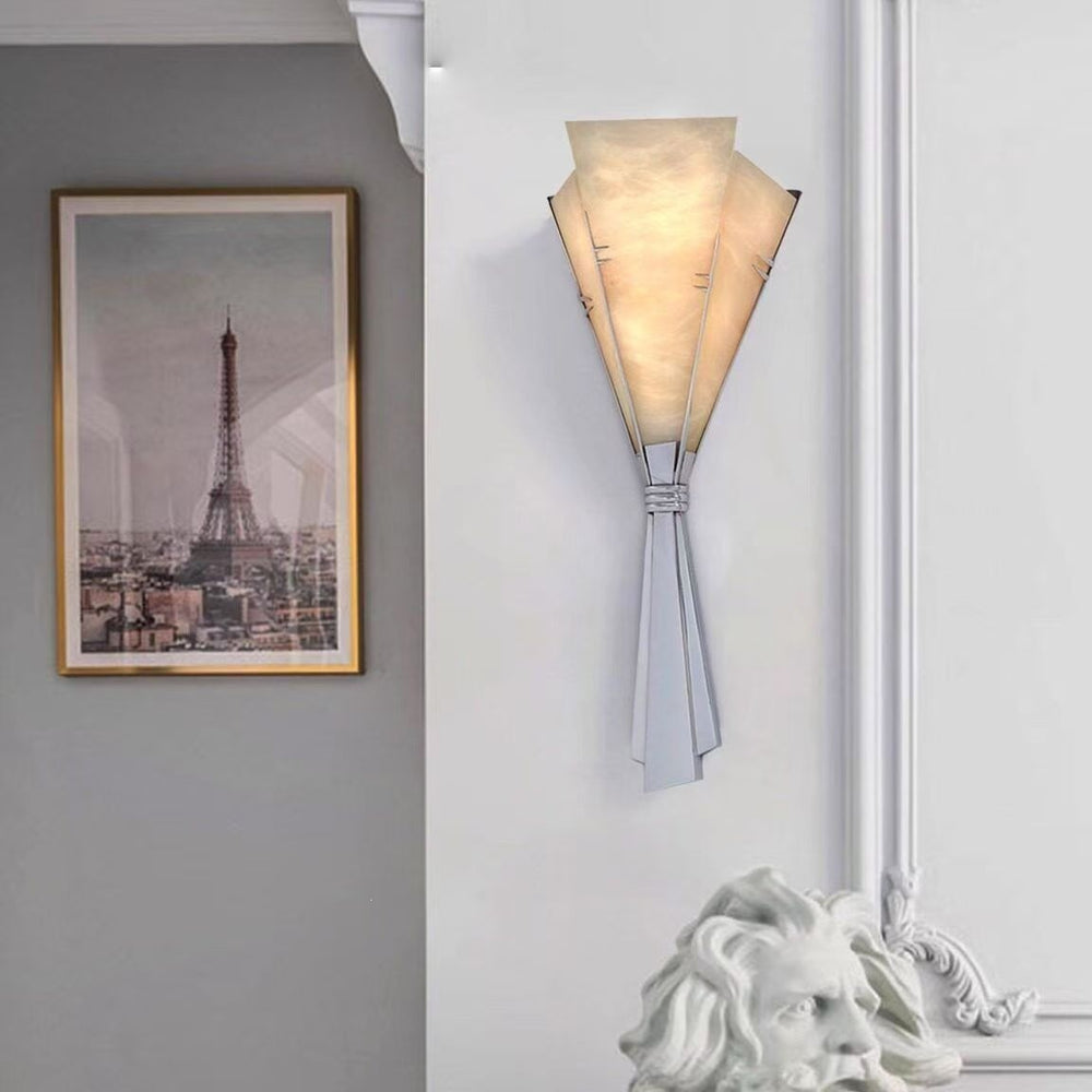 Maison domin used spanish imitation marble retro handheld flower wall lamp bedroom living room decorative wall lamp