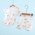 Baby short-sleeve set - summer lightweight cartoon newborn pure cotton kids summer shorts infant clothes spring/summer outfit