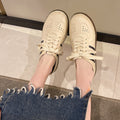2025 spring/summer new collection: closed-toe loafers - stylish, minimalist, slip-on, korean-style flat rope-tie half shoes