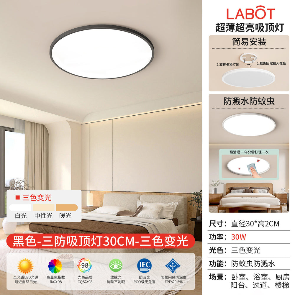 Led ceiling light - minimalist modern style for master bedroom, living room, hallway, kitchen, balcony - eye protection main lighting