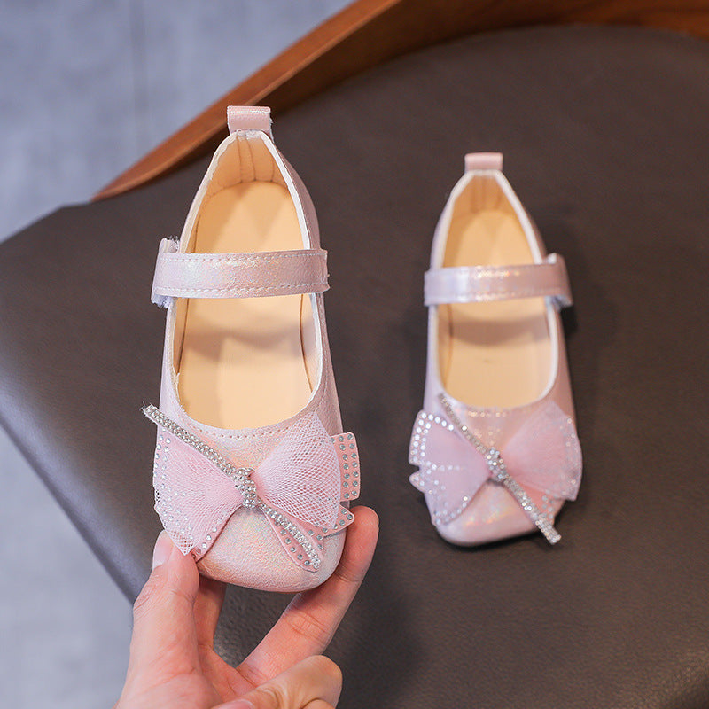 summer new girls' princess shoes - stylish soft sole cute bowknot kids' single shoes for little girls and babies