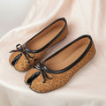 New arrivalexportbows leopard print lazy flatsflatsautumflats round toe flats split toe casualflats women