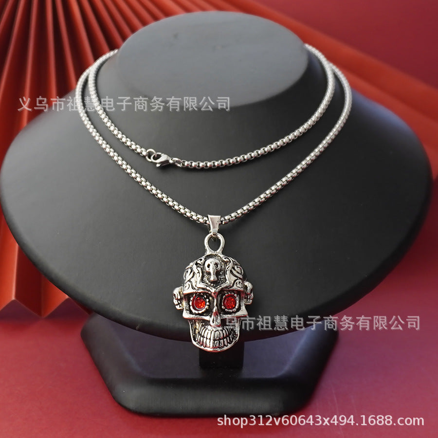 new arrivalretro halloween women's pendant skull necklace christmas gift