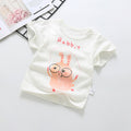 Wholesale baby short-sleeve t-shirts: 100% cotton crew neck printed tops for boys and girls - summer a-grade base layers
