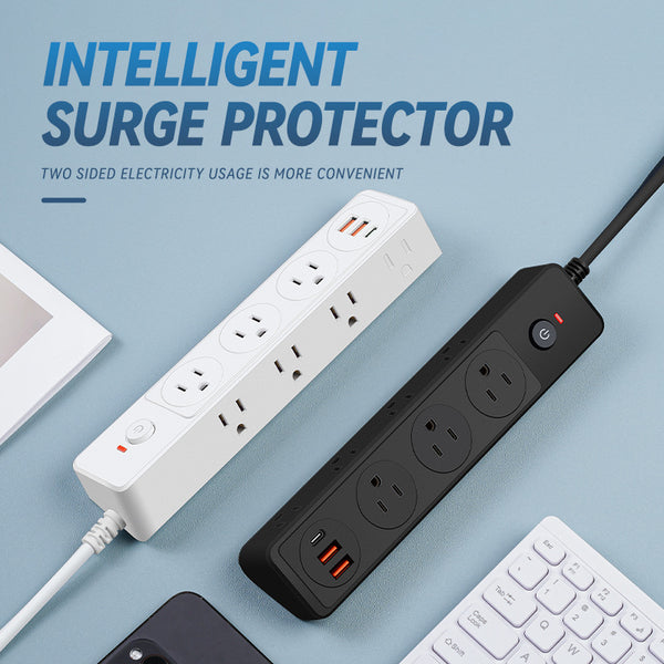US standard pure copper plug multi-function anti-overload socket USB plug-in board  American power strip