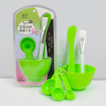 Wholesale plastic bowl set - 6-piece skincare kit: includes mask bowl, spa mixing spatula, mask brush, measuring spoon, and more for diy beauty treatments