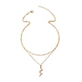 Multi-layered snake-shaped necklace wholesale european and american cross-border jewelry pendant easiest for matchniche style alloy women's clavicle chain snake-shaped chain
