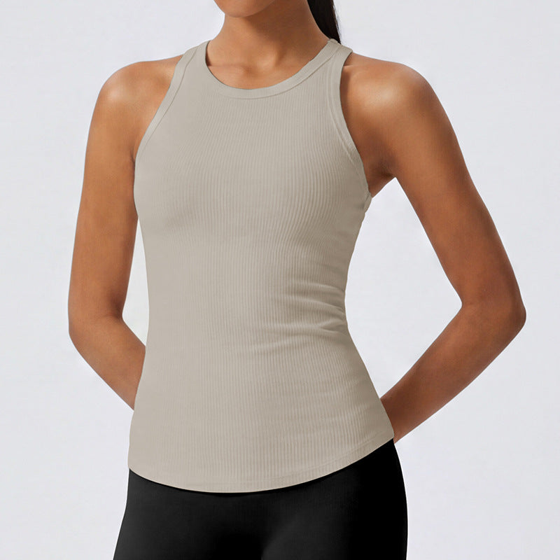 longcasual i-shaped sports vest breathable yoga vest women's beautiful back all-in-one tight fitness clothing