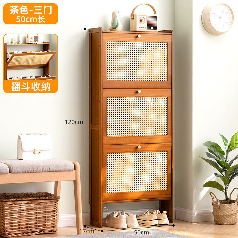 Simple shoe rack household door multi-layer with door dust-proof entry shoe rack shoe cabinet high vertical integrated storage rack