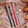 New arrivalelegantretrocasual oval student watch niche style women's watch belt quartz women's watch