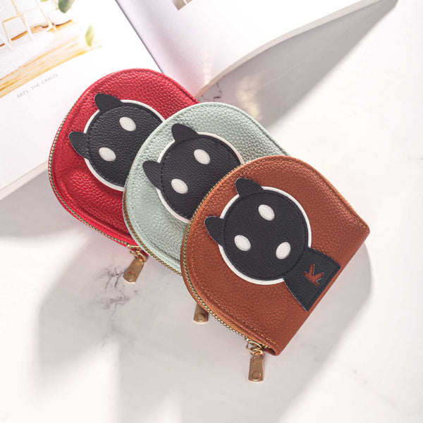 Korean cute kitten mini hand-held change bag, women's portable coin bag, multi-card bank card bag, card holder.