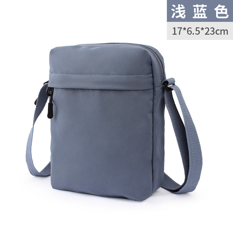 Customized  fashion shoulder men's bag multi-functional outdoor messenger bag casual waterproof high-end mobile phone bag custom