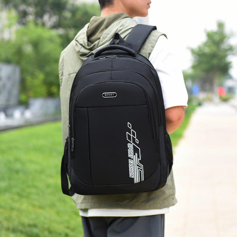 New men's business travel backpack fashionable versatile waterproof wear-resistant backpack large-capacity travel travel schoolbag