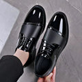 Spring/summer new men's leather shoes - versatile korean style, british fashion, trendy business casual lace-up shoes - dropshipping available