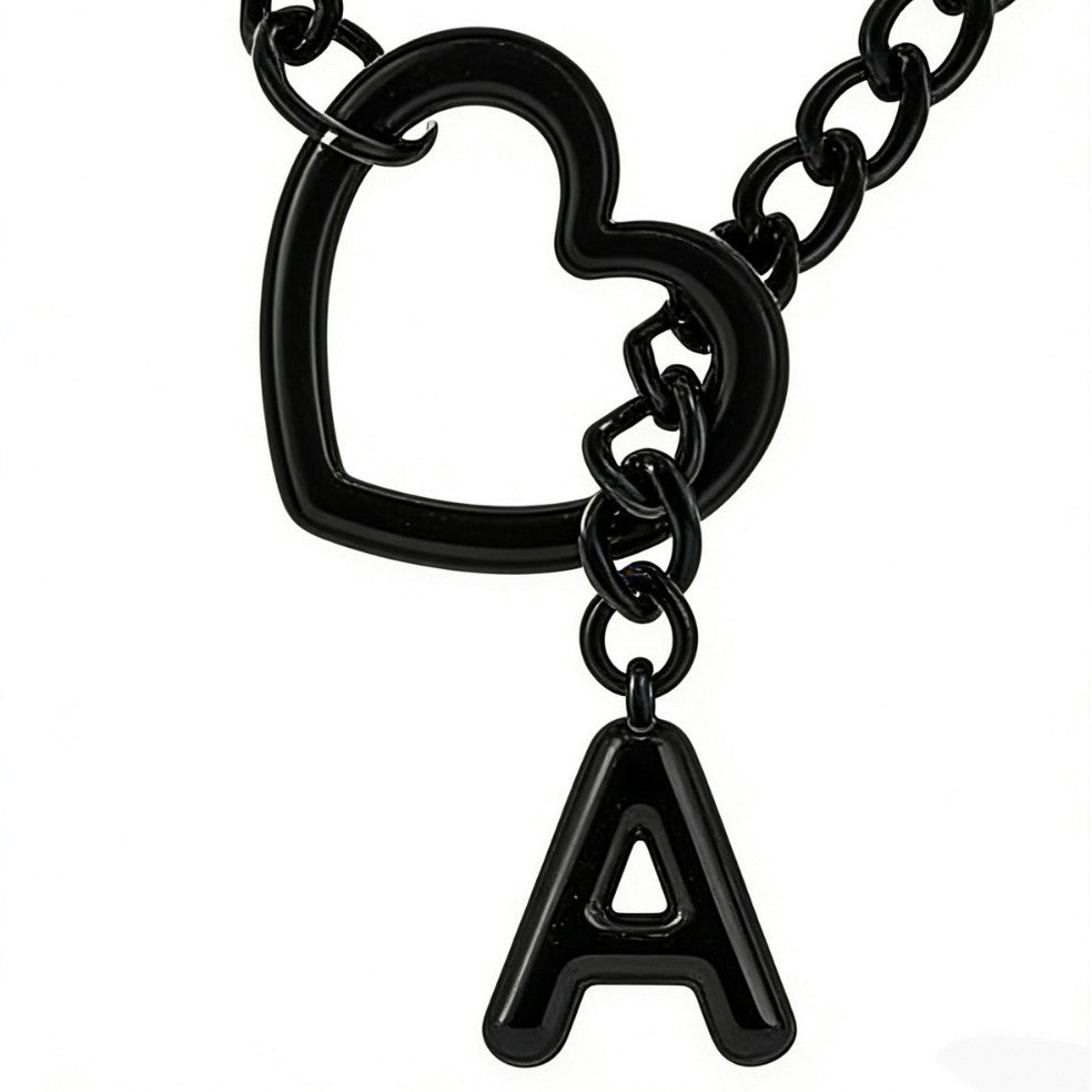 2026 cross-border hot-selling new arrival: heart & geometric titanium steel necklace - minimalist, versatile, street style women's necklace