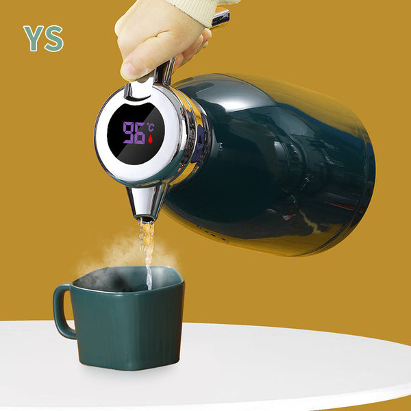 Thermal insulation pot, hotel 304 stainless steel digital display vacuum thermal insulation pot, temperature control kettle, coffee pot