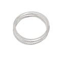 Wholesale alloy bangle sets for cross-border e-commerce: fashionable, small, multi-layered, plain circle bracelets for women (european & american style)