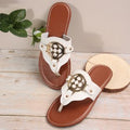 New arrival spot flip-flops  cross-border exclusive women's sandals hardware buckle summer flat shoes sandals