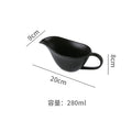 European style ceramic sauce boat western food steak juice bucket cup teppanyaki black pepper tomato juice ceramic handle cup seasoning