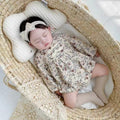 Newborn infant spring autum baby girl floral jumpsuit cheongsam harem triangular bag butt clothes full month crawling clothes trendy