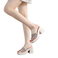summer new arrival: plus-size high-heeled slippers for women (sizes 35-42). wholesale available. dropshipping to  and