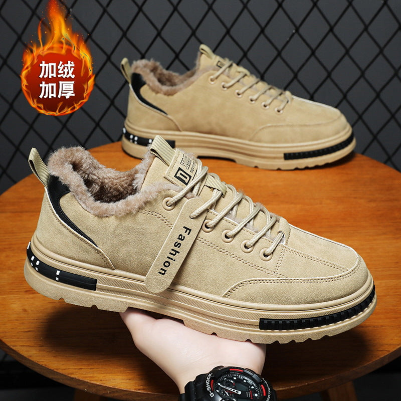 Men's work shoes 2025 winter: anti-slip, waterproof, martin boots for work, spring/autumn casual workwear, hiking shoes