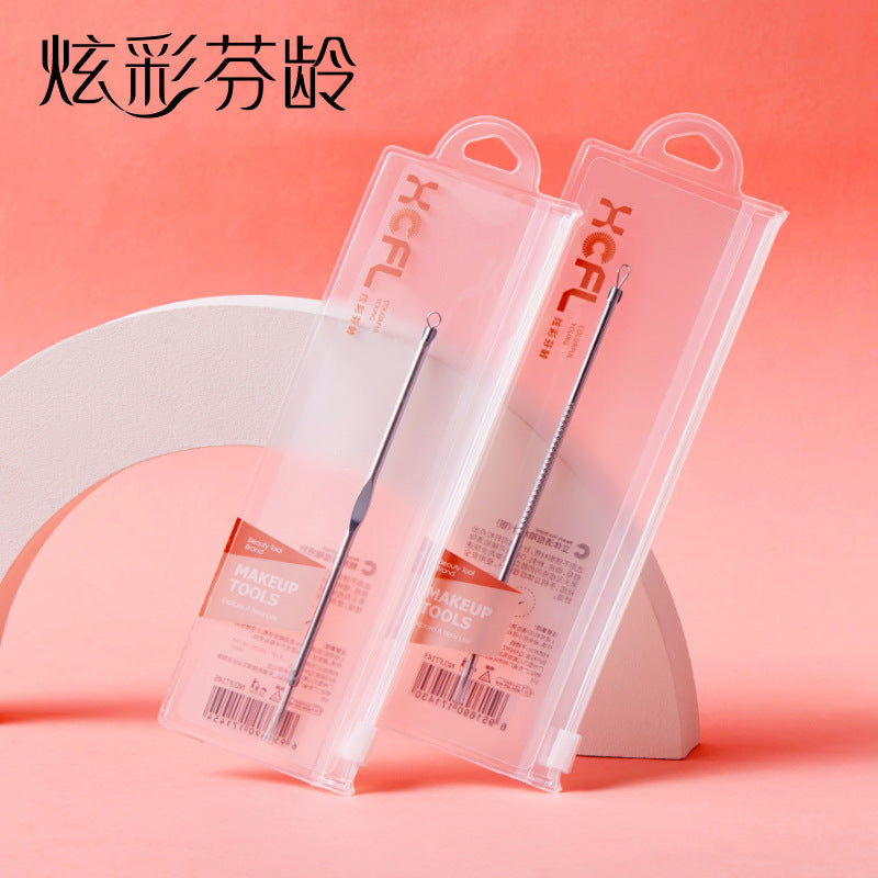 Keqi golden acne needle stainless steel t-zone care acne squeeze acne double-ended acne removal portable cross-border hot sale