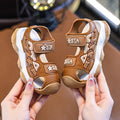 new kids' sandals: summer anti-slip soft sole, velcro closure, for boys (mid-to-large children) and toddlers, perfect for the beach