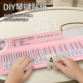 New children's piano 37-key multifunctional electronic keyboard - early education toy with microphone for girls