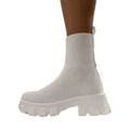 new arrivalplus size women's shoes fly woven sports short boots women's 2024fall and winter independent station women's boots plus size slip-on socks