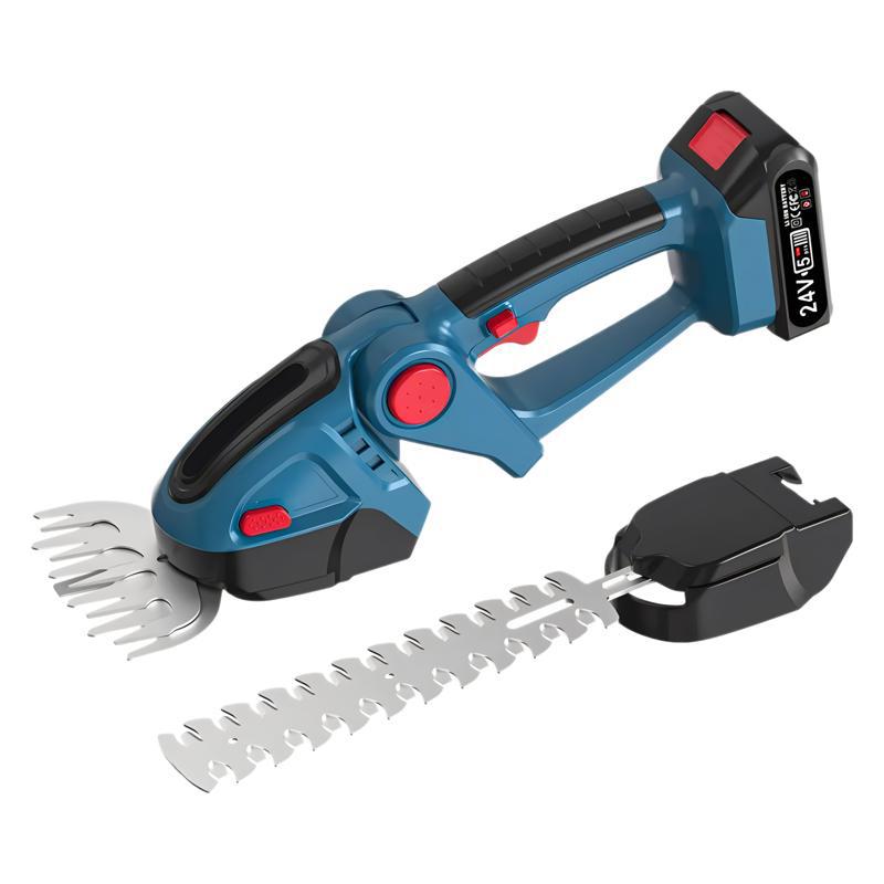 Lithium battery cordless hedge trimmer rechargeable pruner garden single-handed electric hedge cutter weed trimmer lawn shears for home use