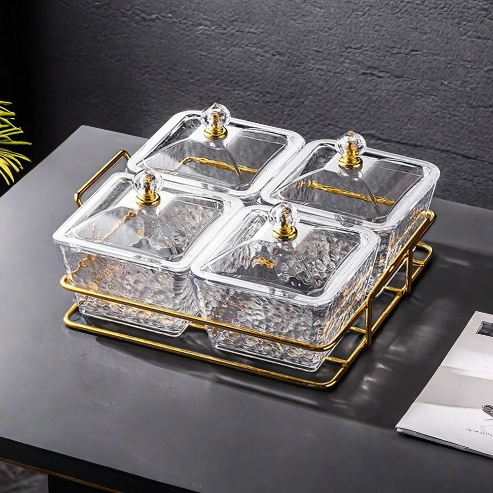Plastic fruit plate divided fruit plate commercial club hotel foot bath bar thickened and resistant to falling snacks dried fruit snack plate