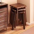 Solid wood stool for home stackable guest spare stool dining table makeup dressing stool strong and durable new chinoiserie square stool