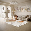 wabi-sabi style carpet living room light luxury high-end sofa coffee table blanket cream japanese style floor mat bedroom bedside carpet