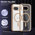 ice color magnetic suction suitable for google 9a charging mobile phone case pixel10 ice mist semi-transparent anti-fall cross-border case