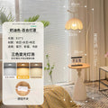 Cream style storage rack all-in-one floor lamp living room sofa next to a few ornaments atmosphere lamp bedroom bedside counter lamp