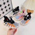 spring/autumn kids' octopus coconut shoes: breathable athletic sneakers for boys, casual sock shoes for girls, versatile and stylish