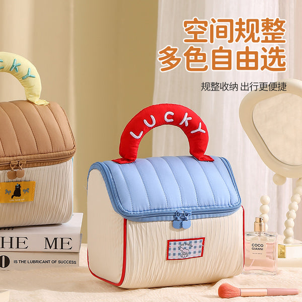 Beilian cute cosmetic bag portable skin care products travel bag small house toilet bag waterproof storage bag wholesale