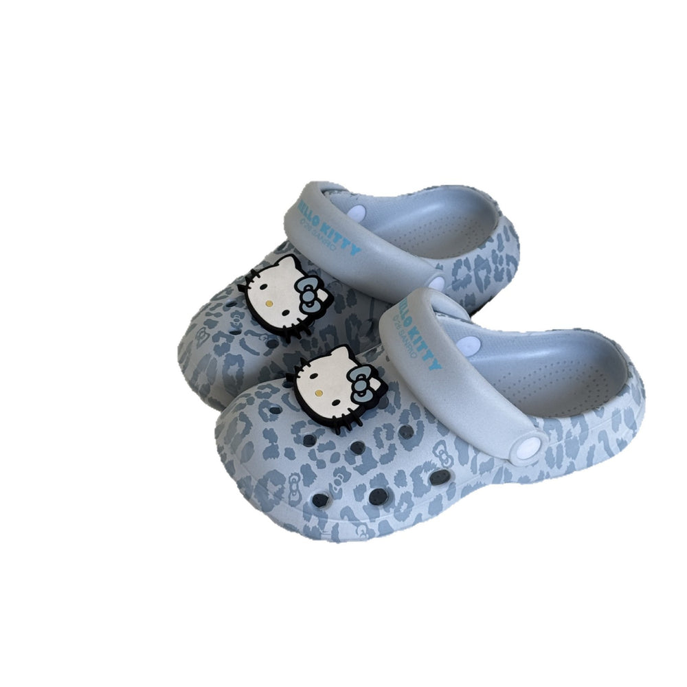 New kitty cat leopard print clogs - women's non-slip, odor-resistant summer outdoor slippers, indoor house slippers