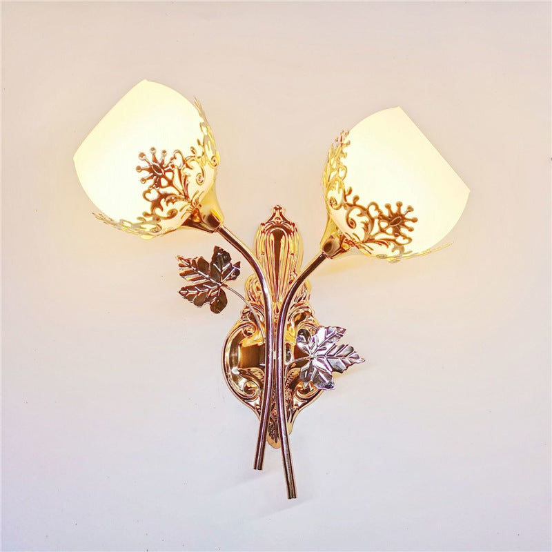Led bedside wall lamp bedroom living room  new light luxury wall sconce european style stairway aisle ambient wall light