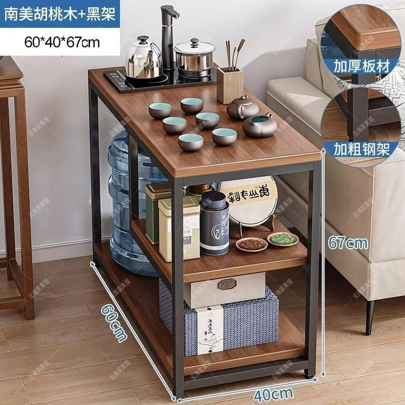Double-layer negotiation table, living room casual slate coffee table, balcony coffee table, hotel bedroom small round table, tea table, others