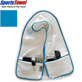 Customizable logo pure cotton sports towel - thickened, bound edge, portable zipper towel - ideal for gyms