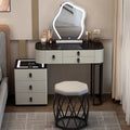 Vanity table bedroom solid wood smart home vanity table multi-functional makeup table accessible luxurycasualplaid vanity table